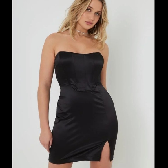 Garage Karina Corset Dress Jet Black Small NWT - Picture 3 of 9